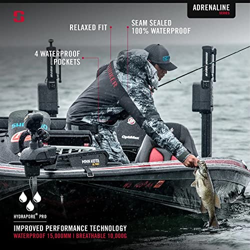 Striker Men's Adrenaline Durable Breathable Waterproof Outdoor Fishing Rain Jacket with Adjustable Hood & Reflective Elements4