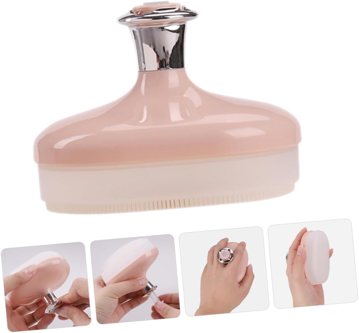 Silicone Face Scrubber for Men Firmness Exfoliating Pad Ergonomic Manual Cleansing Brush for Travel Home Use Gentle Facial for Healthy Skin