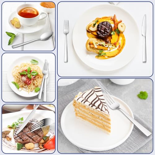 Besteck Set für 12 Personen, Bastwe 72-teiliges Edelstahl Besteckset mit Steakmesser, Messer, Gabel, Löffel, Hochwertiges Essbesteck Set für Restaurant Party Hochzeit,... – Bild 7