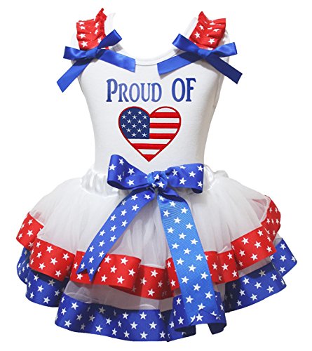 Robe Proud of USA pour le 4 Juillet avec motif cœur drapeau blanc pour homme rwb en fête