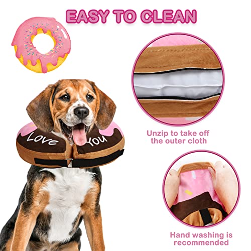 Dog Donut Collar - Soft Dog Cones For Large Medium Small Dogs, Inflatable Dog Cone Alternative After Surgery Pet Recovery E Collars Cones For Dogs And Cats(Donut-L) #TOP6