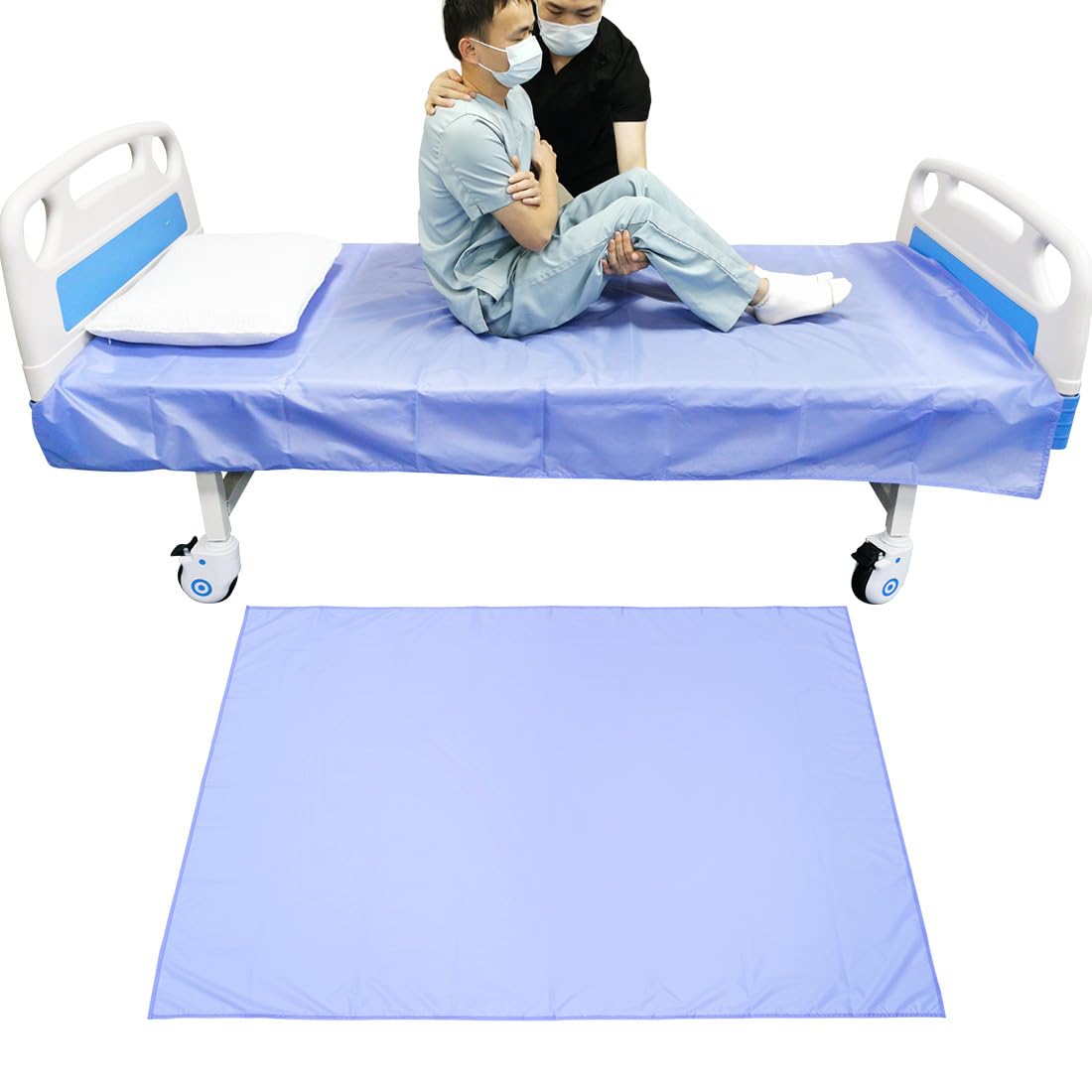 Fogli di scorrimento riutilizzabili per trasferimento di pazienti/anziani/anziani trasferimenti in auto/sedie a rotelle/trasferimenti di letto, ospedali e assistenza domiciliare (viola)