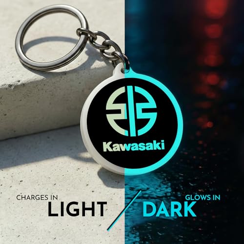 Image of Mi Glow Store Glow in Dark Keychain for Bike Men | Gift for Man | Bike Accessories | Charges in Light Glows in Dark | Key chain for Bike