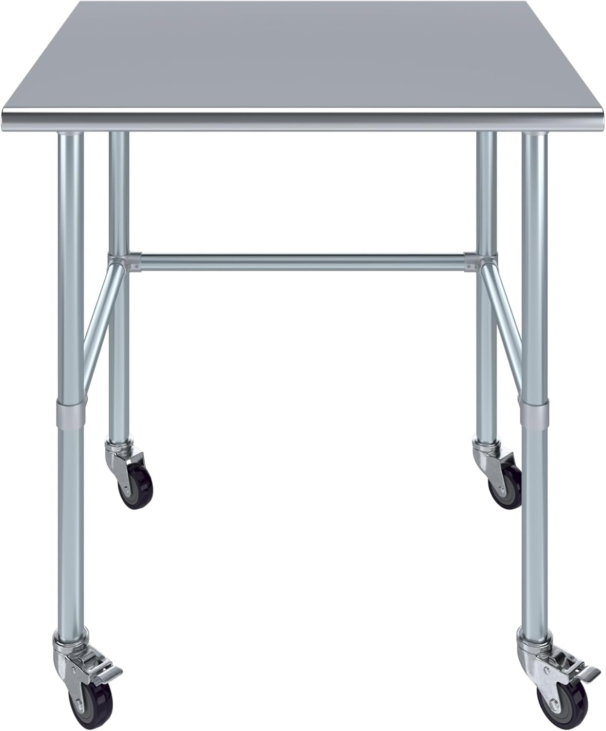 KPS Commercial Stainless Steel Work Table with Crossbar – 30