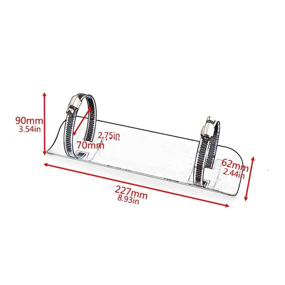 Silenziatore di Scarico Moto Tubo Copri Scudo Termico Protezione Tallone Copri Tubo Protezione Scudo Termico Foglio Termico per H&Arley Protezione Scarico