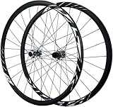 Roues de vélo de Route avec Frein à Disque 700 C, Roues de vélo de Route en Alliage d'aluminium 23 45 C Sui pour 8/9/10/11/12 Vitesses avec dégagement Rapide/Roue de Route 24 Trous, Roue ava