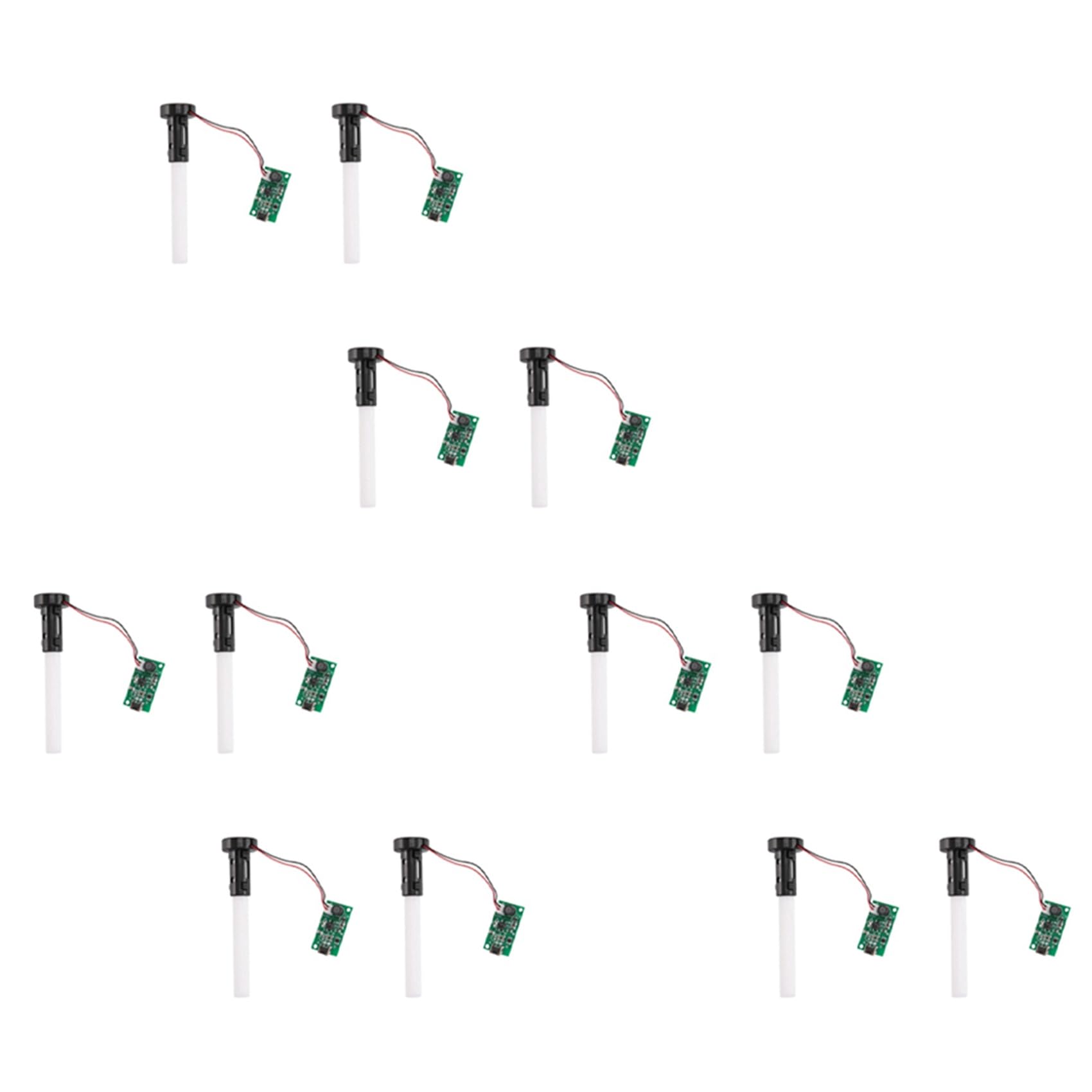 Hndhbfgrt 12Pcs USB Mini Humidifier Mist Driver Circuit Board Fogger Atomization Film Atomizer Sheet DIY Kits