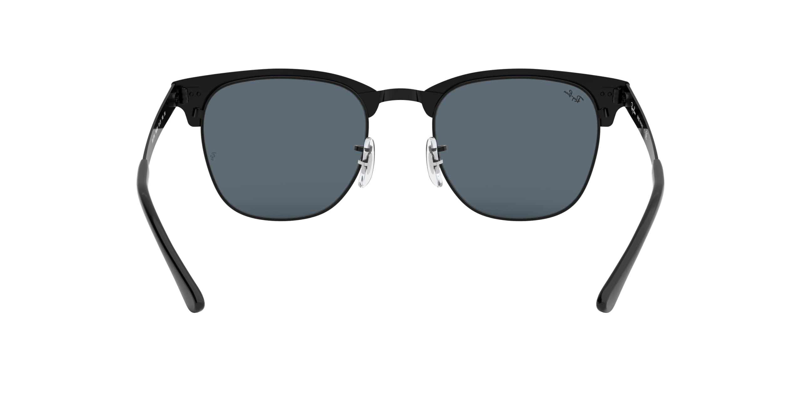 Ray-Ban Metal Clubmaster Sunglasses in Matte Black Blue RB3716 186/R5 51