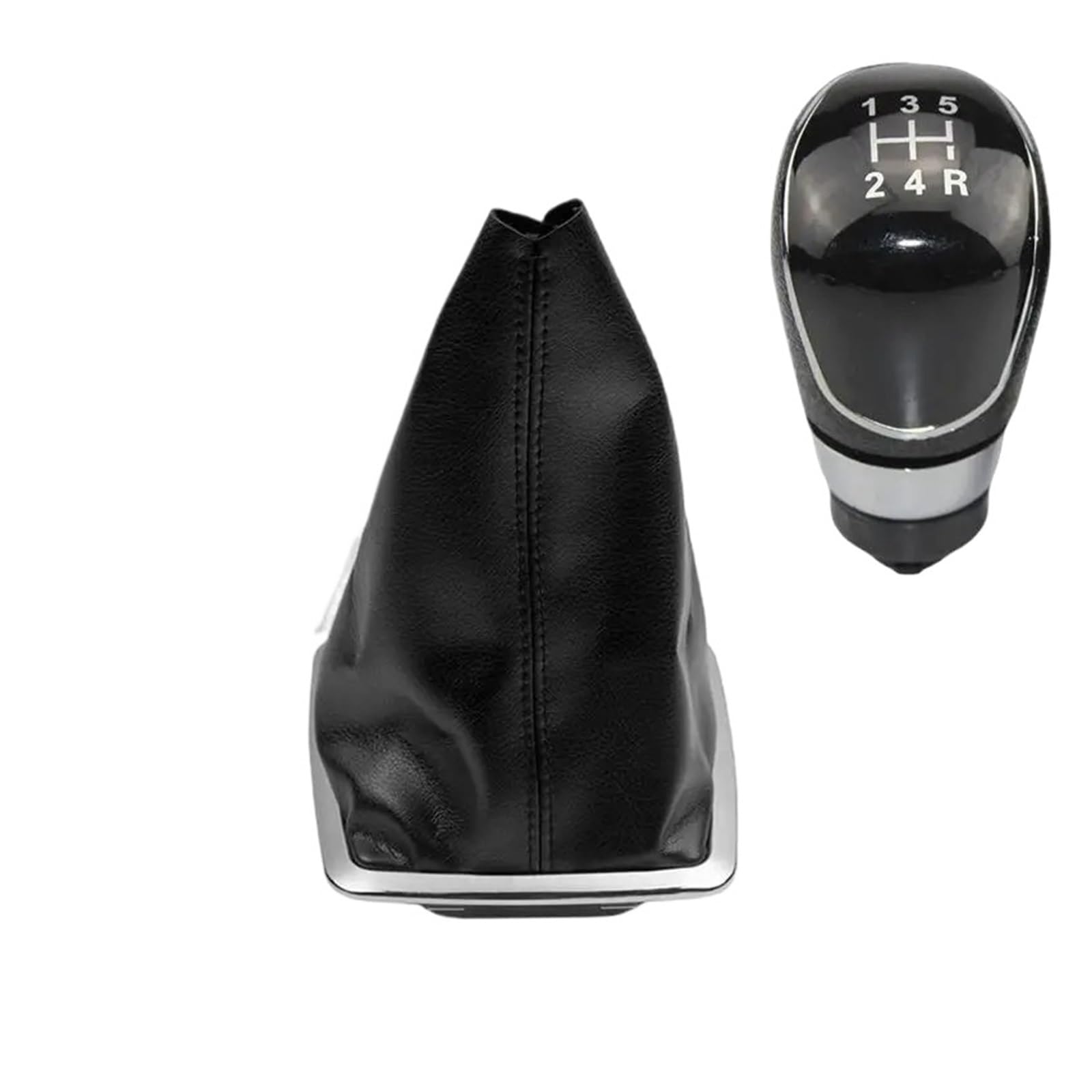 Bxbdekqgl B0341-K0016 Gear Shift Knob Manual 5/6 Speed Gear Shift Knob Gaiter Boot Cover For Focus Mk2 Mk3 Fiesta Mondeo Kuga Galaxy(B0341-K0016)