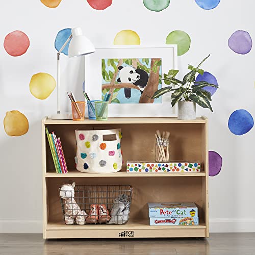Ecr4Kids 2-Shelf Mobile Storage Cabinet, Classroom Furniture, Natural #TOP1