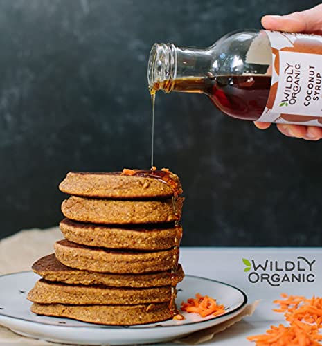 Wildly Organic Coconut Syrup - Coconut Nectar - Natural Sweetener With Buttery Caramel Flavor - Delicious Sugar Free Syrup For Pancakes And Desserts - Organic Vegan Sweetener - (17.5Oz Glass Bottle) #TOP4