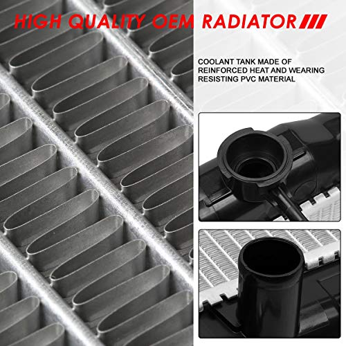 Image of Auto Dynasty Radiator Compatible with 1988-1992 Geo Prizm Toyota Corolla AT, DPI 539 Factory Style 1-Row Cooling Radiator, Aluminum Core