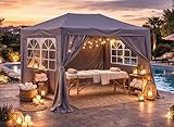 QUICK STAR Pop-Up-Pavillon 2x3m Smoky Grau