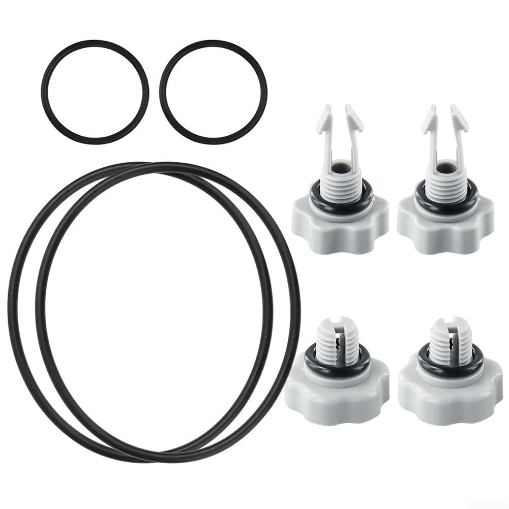 Complete Seal Kit for Intex Pool Filter Pumps 2500 GPH, Replacement Parts with Air Release Valves and Housing O-Rings Set