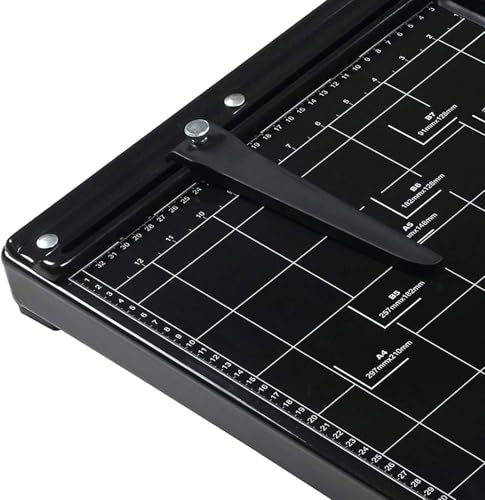 Massicot multi-usages de 35 feuilles A3 pour maison et bureau avec base métal