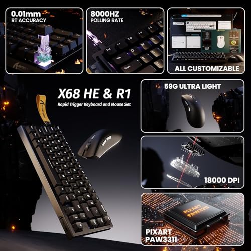Teclado Gamer X68 HE Conectividad USB-C miniatura 2