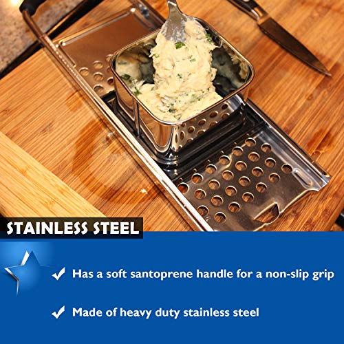 Premium Grade Stainless Steel Spaetzle Maker With Comfort Grip Handle Traditional German Egg Noodle Maker #TOP1