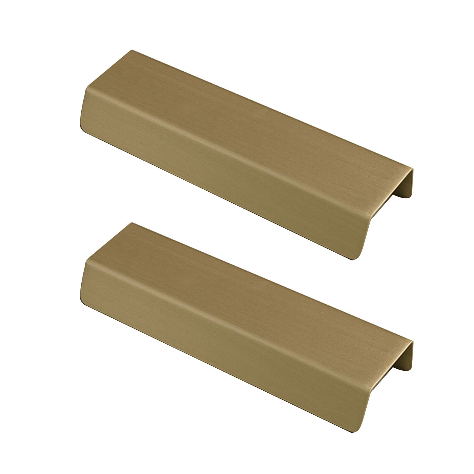 Lqzaxsrdr Copper Concealed Drawer Handles, Concealed Cupboard Handles Drawer Pulls Door Knobs Multiple Sizes(Hole Distance 128Mm)