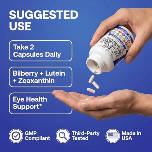 Image of Clean Nutra Eye Vitamins with Bilberry Lutein and Zeaxanthin Supplements Lycopene 40mg Resveratrol Grape Seed Astaxanthin for Eyes - Eye Care Health Support Eye Vitamin and Mineral Supplement