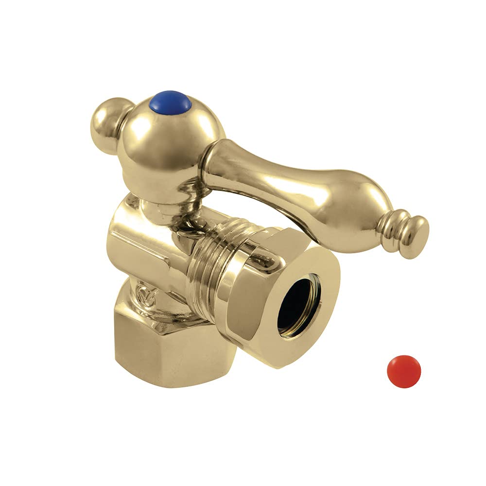 Robinet d'équerre Kingston Brass CC44102 anti-fuite en laiton