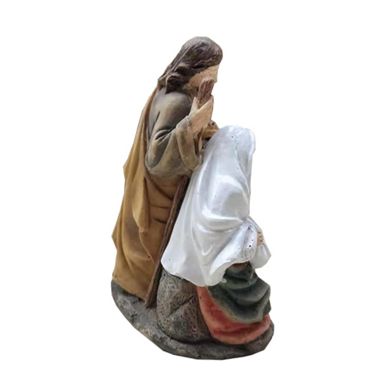 Father Jesus Ornaments Christ Sculpture Sacred Heart of Jesus Statue Holy Family Figure Home Decor Resin Adornments Holy Family Figurine Mary Statues Home Decoration Gift Statues