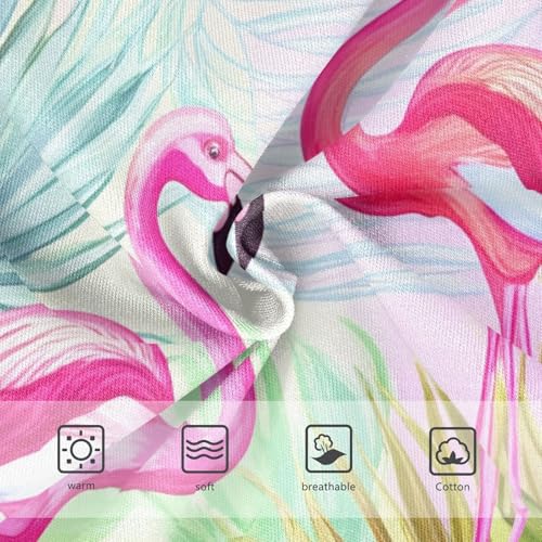 Toddler Underwear Custom 2t Cotton Panties for Girl Florals Briefs Girls Undies Pink Flamingos Tropical Plants3