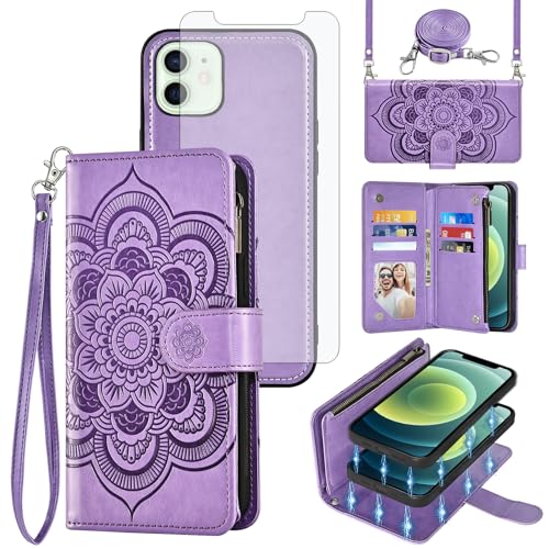 Coque iPhone 12 à bandoulière et portefeuille pour garder les mains libres en voyage