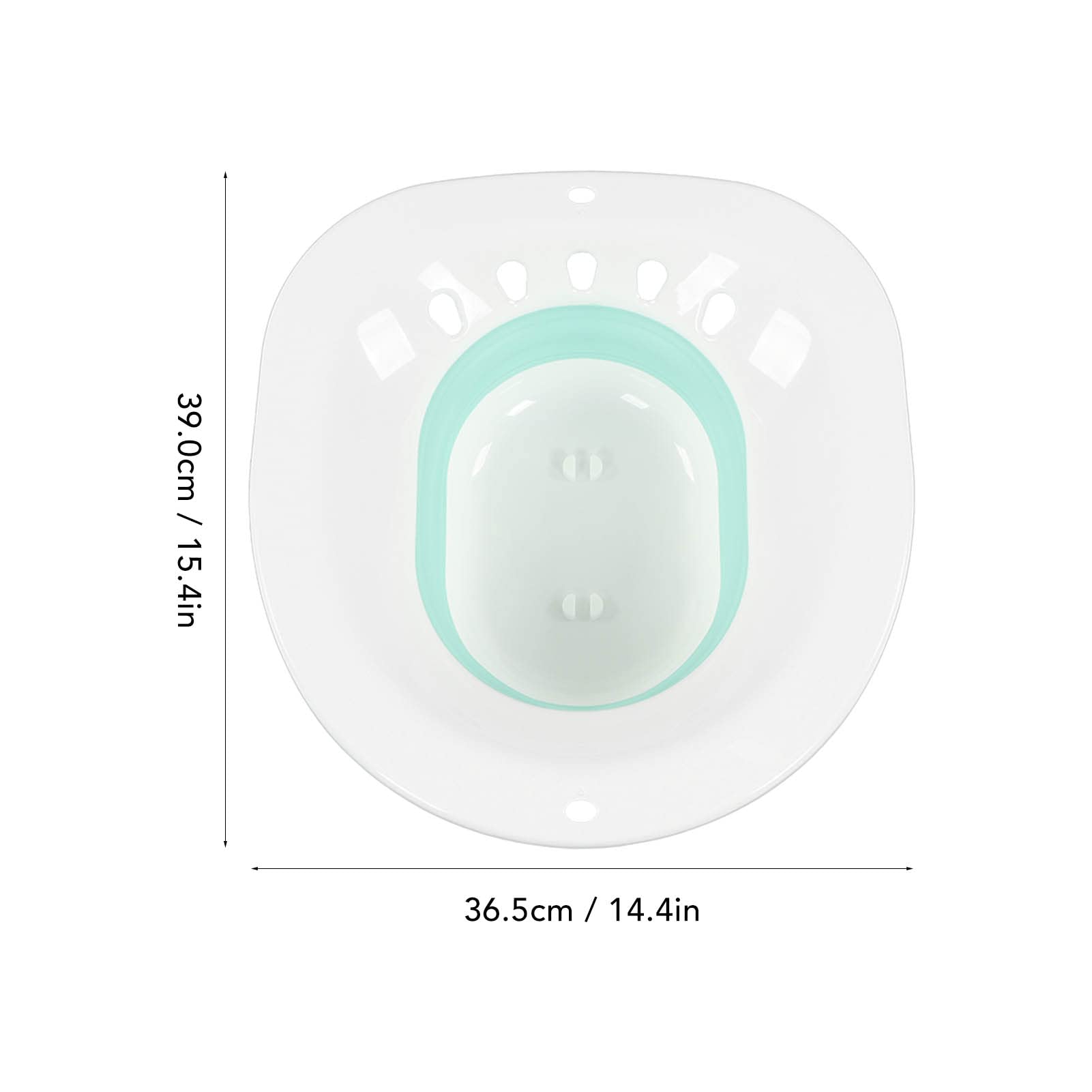 Sitz Bath per Sedile del Water, WC Dopo il Parto Squat Riduce il Dolore A Prova di Fuoriuscita di Acqua Massaggio Sitz Bath Pieghevole con Sciacquone(Verde)