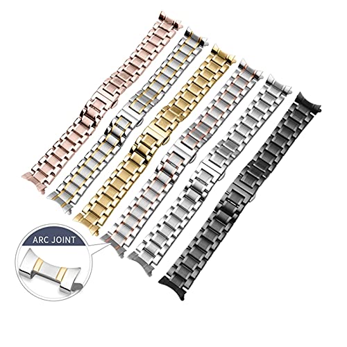 Bracelet de montre acier inoxydable EKSED noir maillons finition luxe - 2