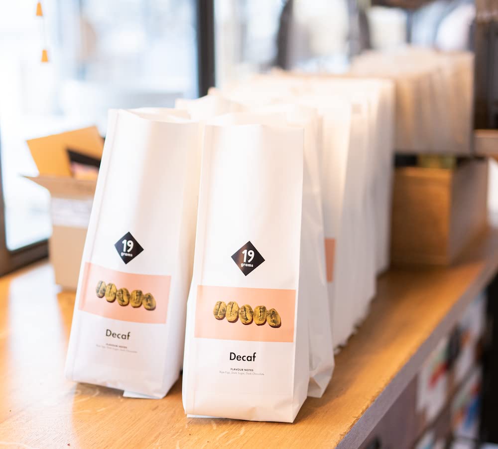 19grams kawa bezkofeinowa z Kolumbii, 1 kg, całe ziarna, sprawiedliwe i ekologiczne, świeżo palone, 100% ziarna kawy Arabica, specjalna kawa, kawa bez kofeiny, palenie kawy 19grams