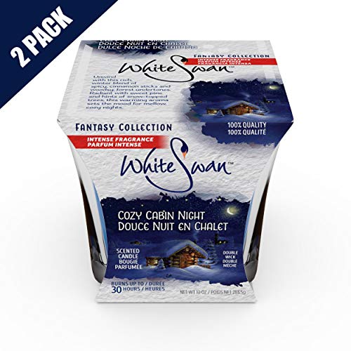 White Swan Premium Scented Candle (Cozy Cabin Night) & Large Candle Set