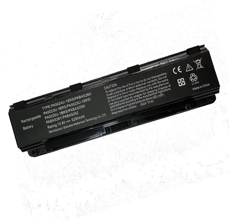 Replace Battery Compatible with Satellite T572 C805 C850 C850D Dynabook Qosmio T752 T752/T8F T852 T852/8F B352 B352/W2CF PA5024U-1BRS PA5023U-1BRS PA5025U-1BRS PA5026U-1BRS PABAS259