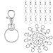Xinmeng Llavero de Metal, Juego de 30 llaveros con Anillos de Acero...