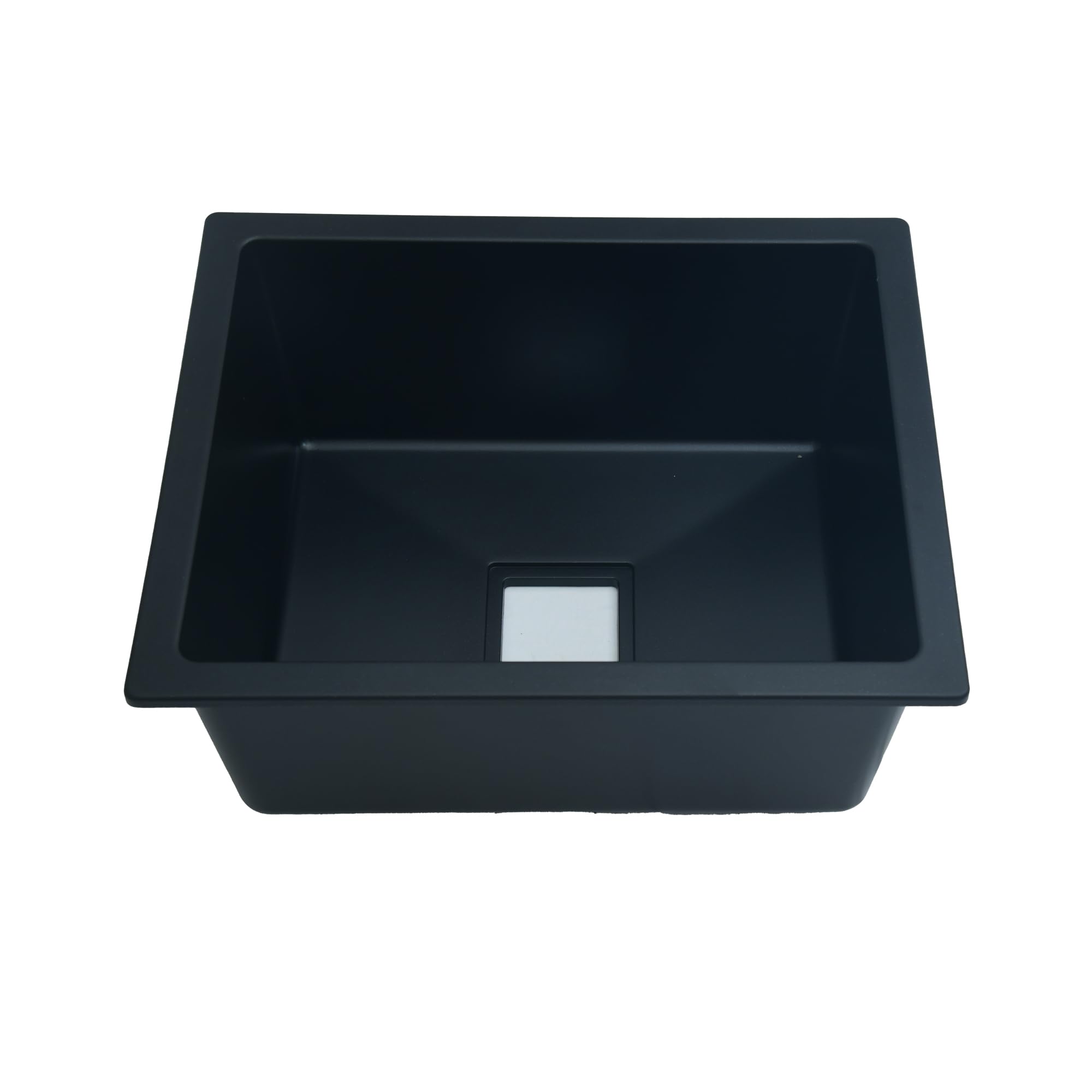 REMOTION Granite Sink with Drain Board - Matte Black -6 REMOTION Granite Sink with Drain Board - Matte Black -6