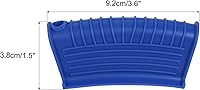 Vista 2 de uxcell 4 piezas de soporte de silicona para mango de sartén caliente, funda antideslizante resistente al calor para cocina, ollas y sartenes, Azul