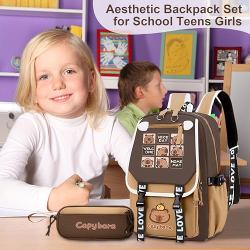 Mochila infantil ergonómica con estampado de erizo para organizar libros y papelería 3