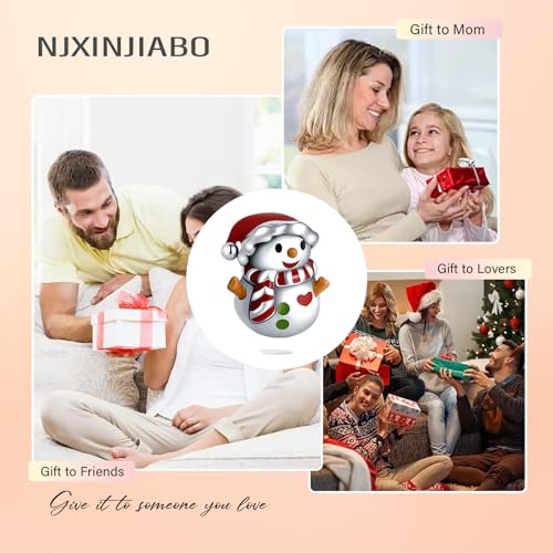 Image of Christmas Snowman Charms for Women Charm Bracelets, 925 Sterling Silver Mother's Day Halloween Birthday Christmas Jewelry Gift for Women