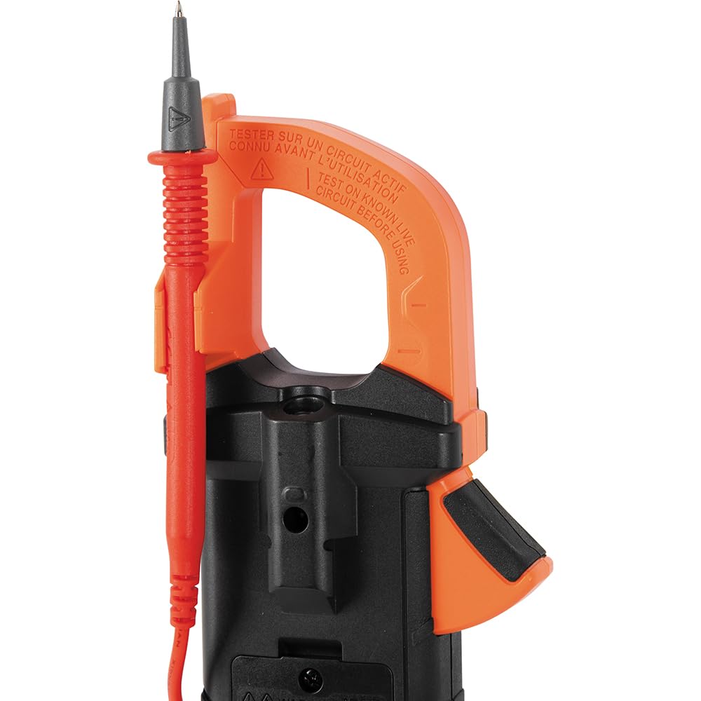 Klein Tools CL810 Pinza Amperimétrica Digital 600A AC/DC | Multímetro de Pinza TRMS Auto Rango | Voltaje Resistencia Frecuencia Capacitancia Temperatura Inrush | NCV LoZ | Luz de trabajo CAT III
