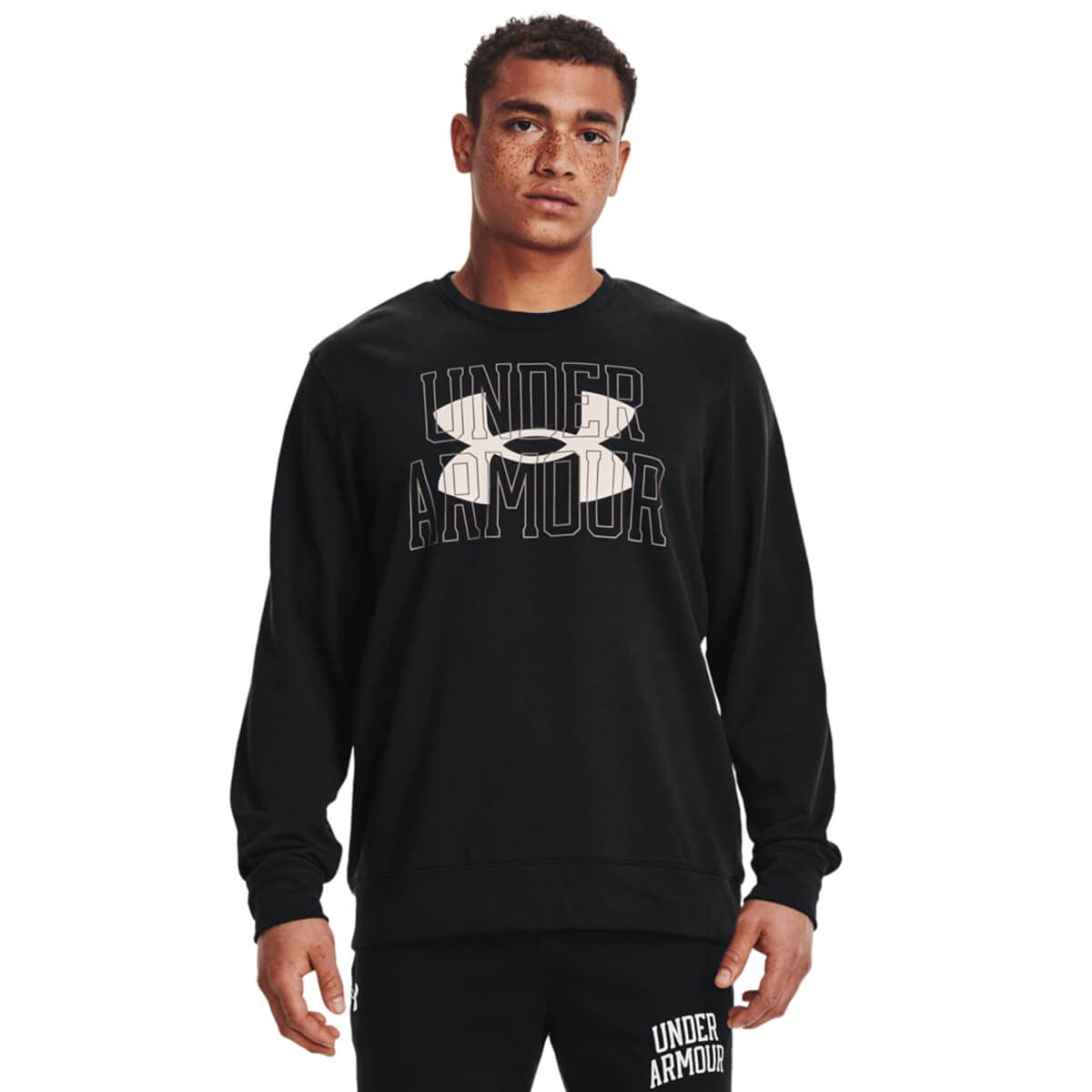 Under Armour Mens Rival Terry Crew Black XXL