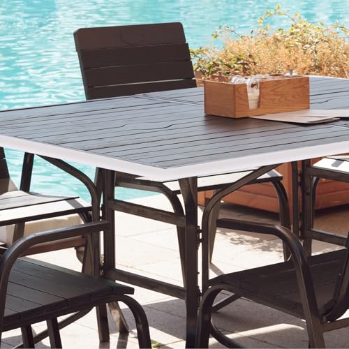 PATIKIL TPE U-Form Kantenband, 11/16 Zoll x 16,4ft Selbstklebendes Flexibles Furnierkantenabschlussband Möbelkanten-Schutz für Regal Schrank Tisch Reparatur Restaurierung, Schwarz