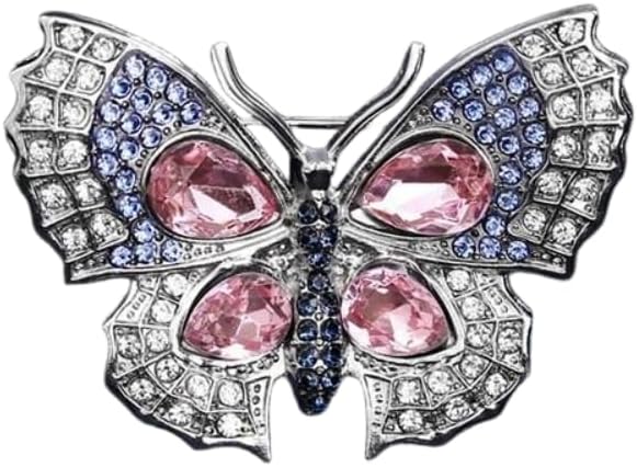 Butterfly Brooch Pin for Women Rhinestone Brooch with Crystal Butterfly Lapel Pin