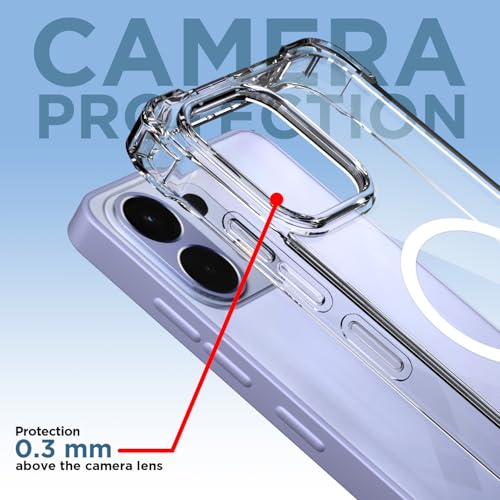 Image of Amazon Basics Back Cover for Oppo K13 5G Mag-Safe Shockproof PC + TPU Protective Case Magnetic Support Bumper Case (Transparent Mag-Safe)