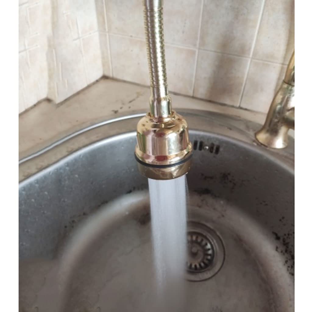RajoNN Pulvérisateur Aérateur de Robinet Rotatif à Économie d'eau, pour Évier de Cuisine Douche 360 ​​Pomme de Douche Rotative