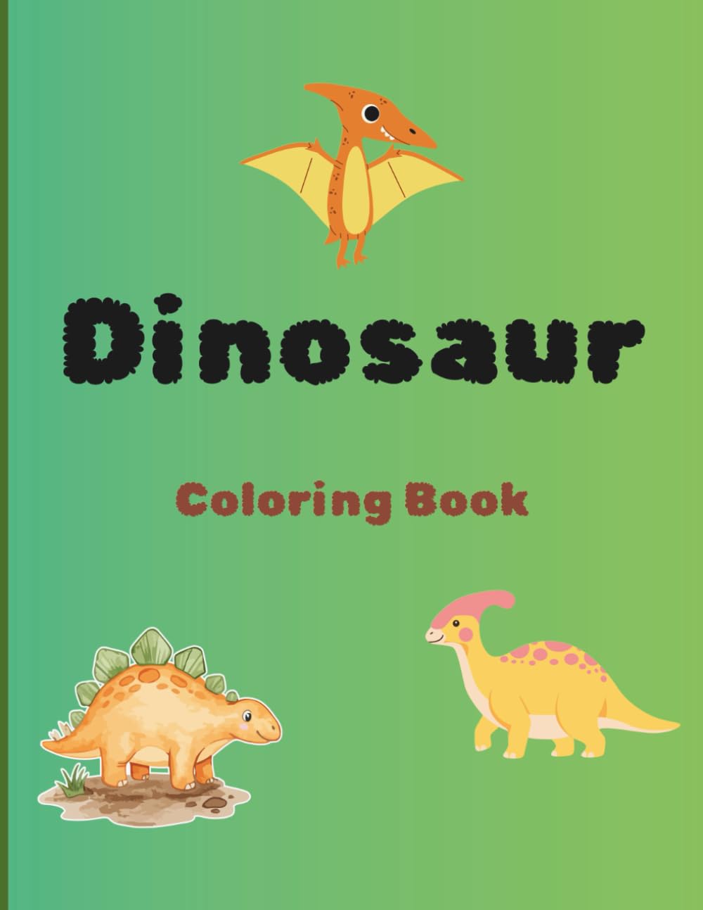 Dinosaur coloring book: Easy Dinosaur Coloring Book for Toddlers and Preschoolers Ages 3–5