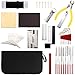 42 Pieces Complete Guitar Repairing Maintenance Tool Kit, Guitar Setup Kit Repair Tools for Ukulele Bass Mandolin Banjo Guitar