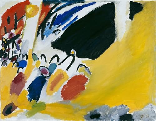 Peinture sur toile Concert Impression III Kandinsky tableau nordique 60x90cm