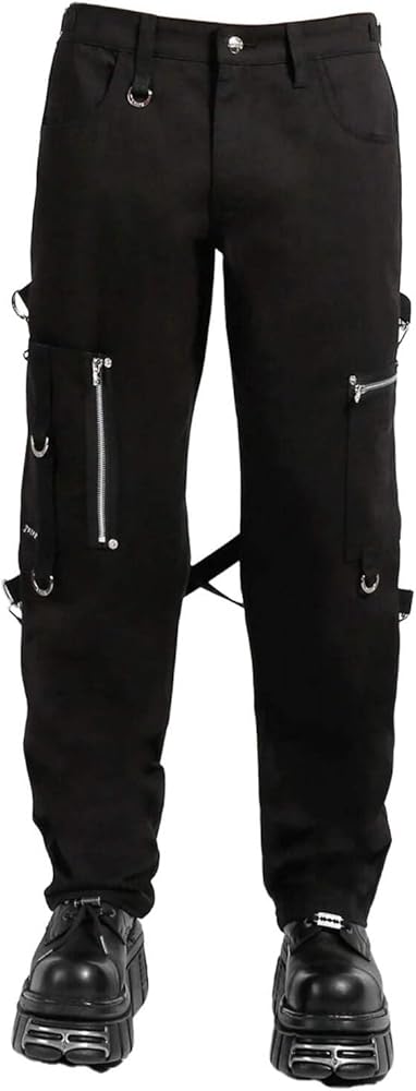 Amazon.com: Tripp NYC Skate Punk Bondage Pants Black 24 : Clothing