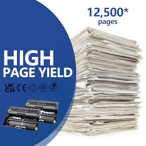 Image of DR730 Drum Unit 2 Pack (Not Toner) Compatible Replacement for Brother DR-730 DR760 tn760 Drum Compatible HL-L2350DW HL-L2370DW HL-L2395DW HL-L2325DW MFC-L2750DW MFC-L2710DW L2690DW Printer Drum