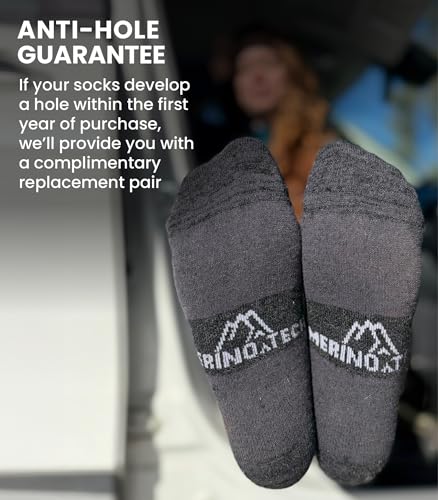 Image of Merino.tech Merino Wool Socks for Women And Men - Merino Wool Hiking Socks Crew Style
