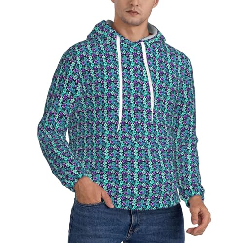 Sweat à capuche homme imprimé fleurs pour vos sorties décontractées